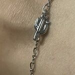 Saguaro Cactus with Bird Charm