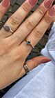 Green-Blue Sapphire Ring