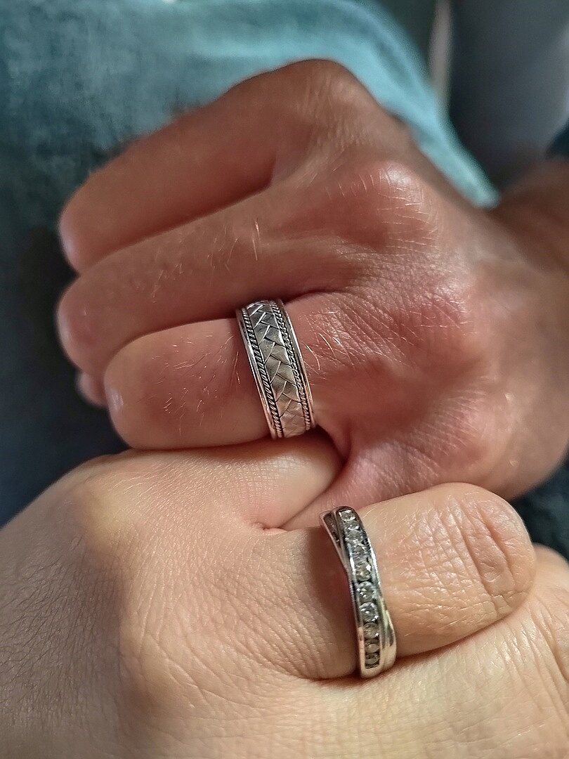 Hand Braided Twisted Rope Men's Wedding Band