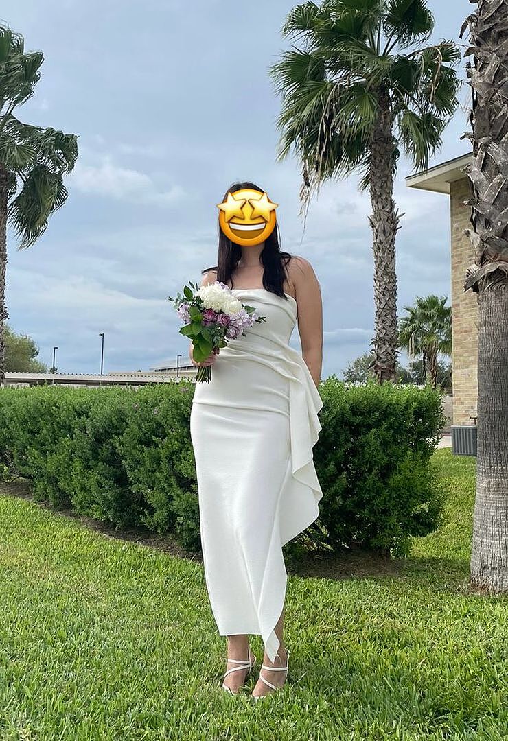 Shop the Sasha Cascade Ruffle Midi Dress White