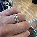 James avery deals stacked hammered ring