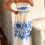 Sunny Times Midi Dress Blue | Hello Molly US