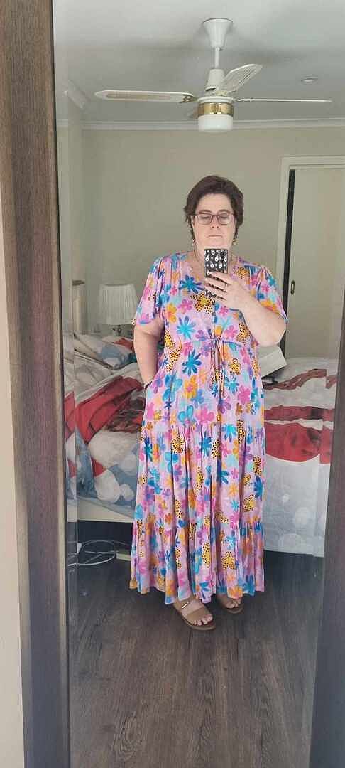 Bonnie Maxi Dress in Gumnuts photo review