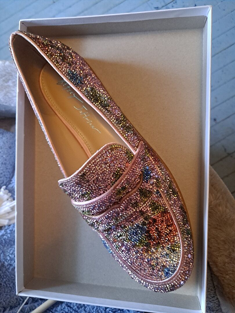 ARON FLORAL MULTI Loafers | Floral Rhinestone Loafers