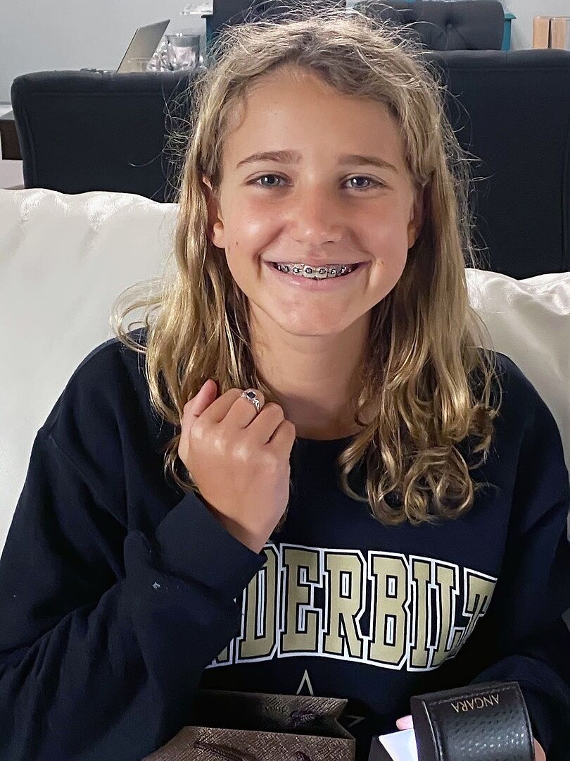 Pictures of Bubbie receiving her ring