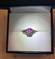 Beautiful Pink Sapphire yellow gold ring