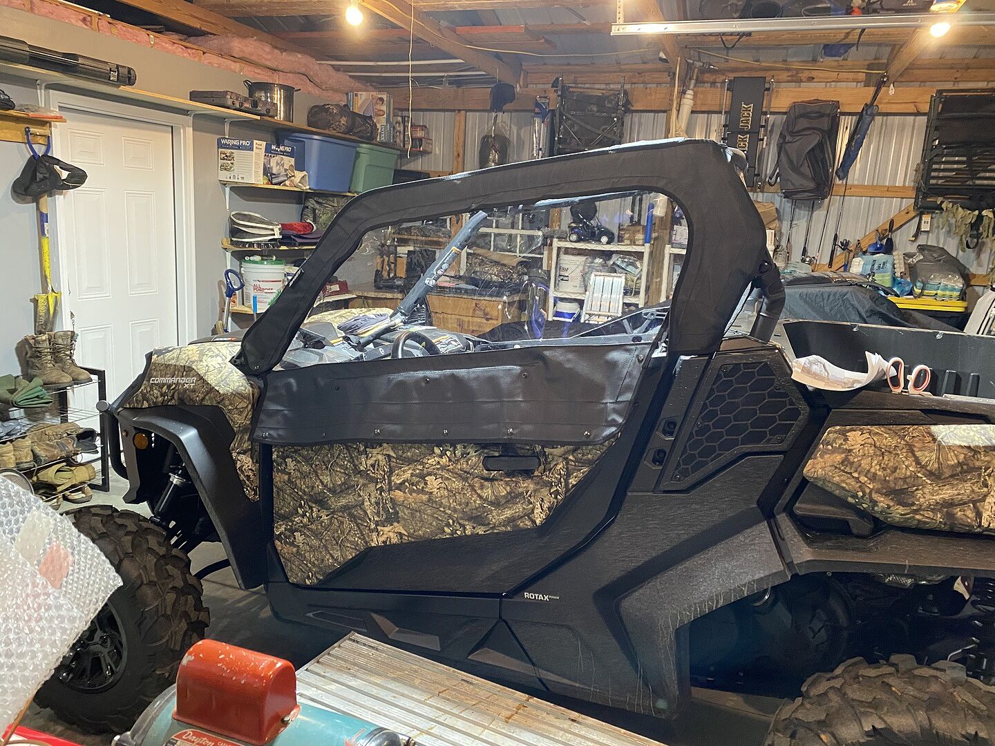 ありふれた職業で世界最強 静音セット(オート、コンバーター、バイブon.off Can-Am Commander Primal Soft Cab Enclosure Upper Doors