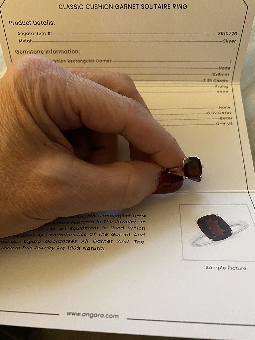 Gorgeous garnet stone