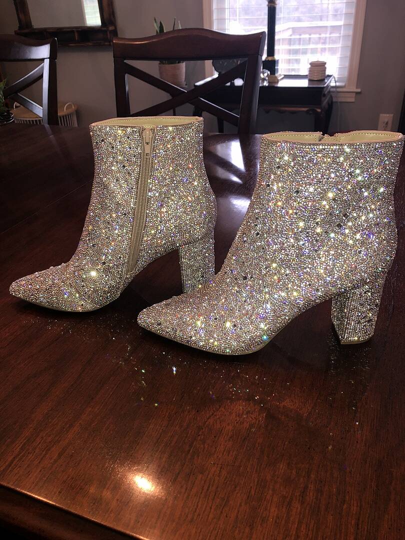 CADY RHINESTONES Bootie Women s Rhinestone Booties Betsey Johnson