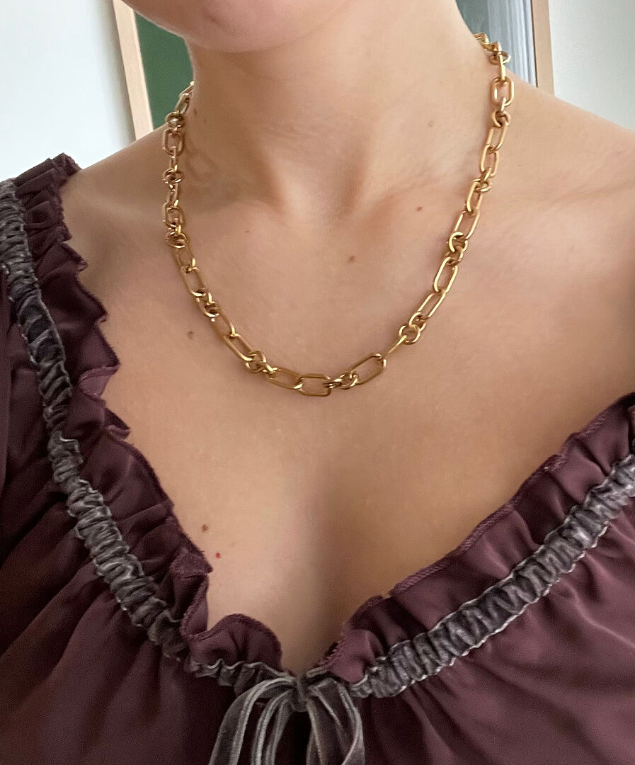 【hey harper】防水 Monica チャンキーチェーンリンクネックレス Monica Necklace - Hey Harper: The Original Waterproof