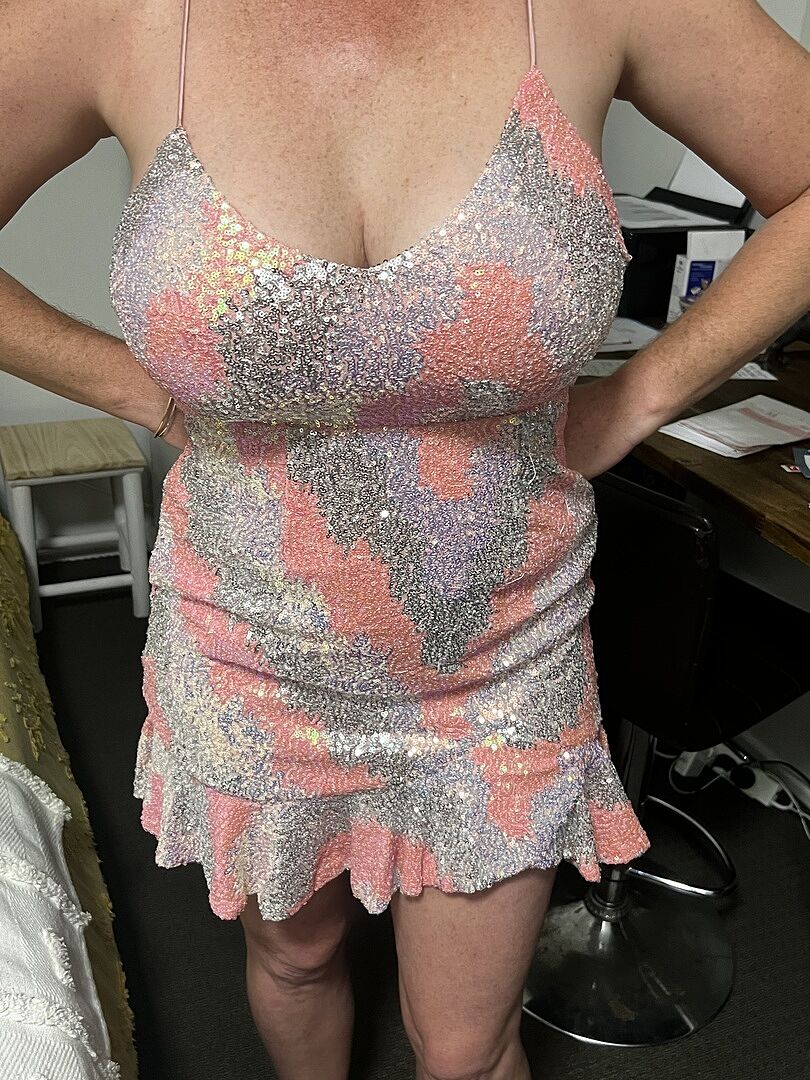 Shop the Take Note Cami Strap Criss-Cross Back Mini Dress Sequin