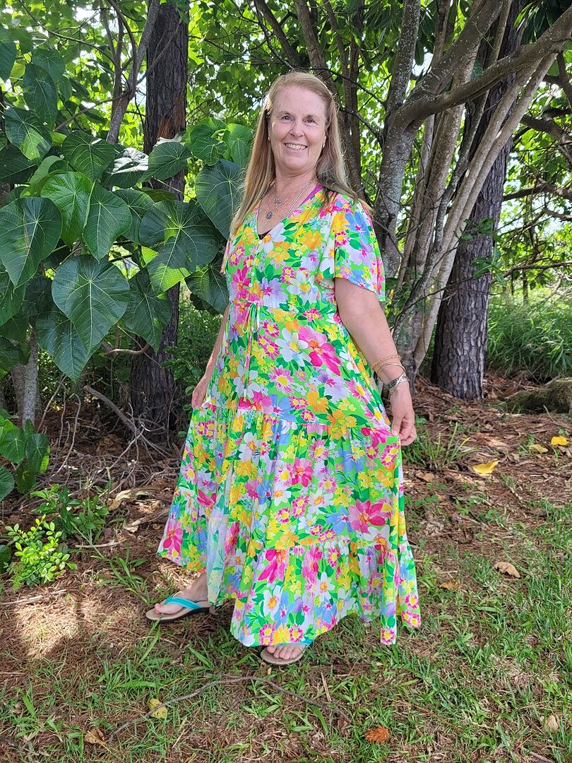 Bonnie Maxi Dress in Gumnuts photo review