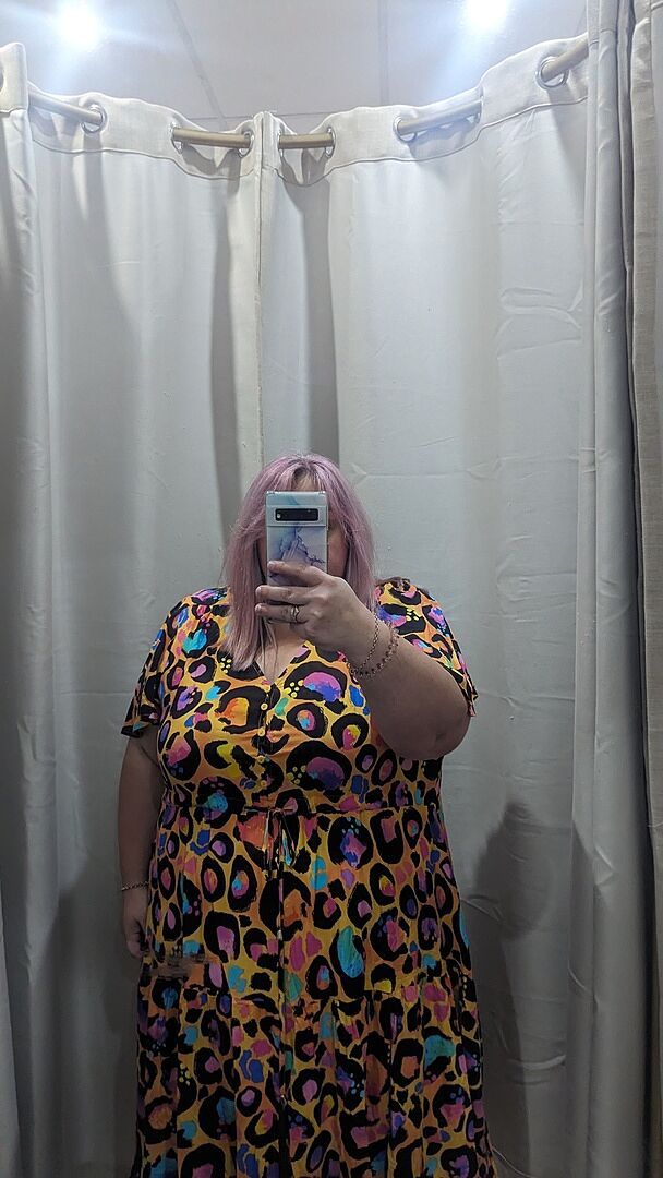 Pippa Cut Out Dress in Corazon photo review