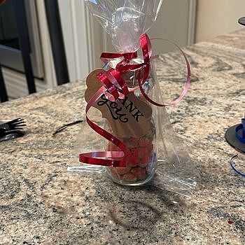 Personalized Glass Milk Jar with Cork Top Personalized jar with cork lid