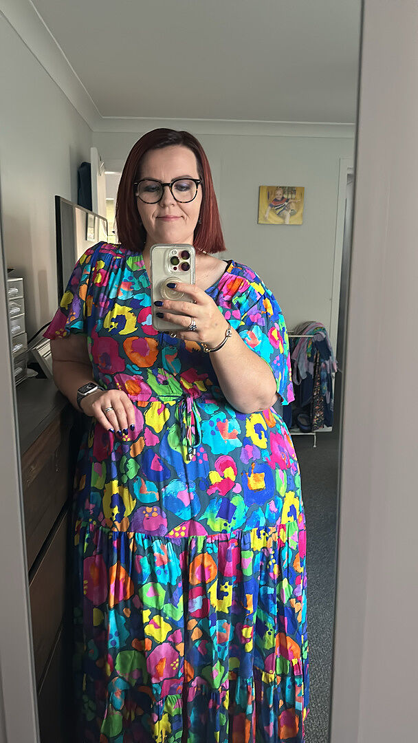 Bonnie Maxi Dress in Gumnuts photo review