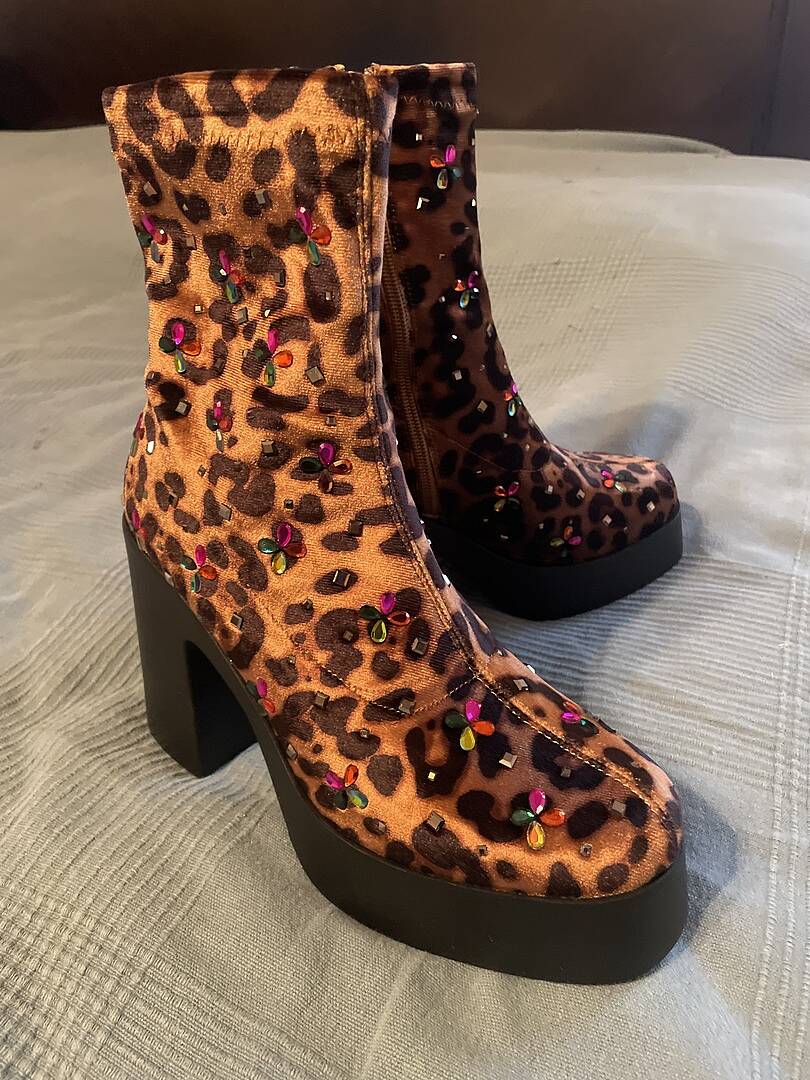 HARRIET LEOPARD Print Bootie Women s Booties Betsey Johnson