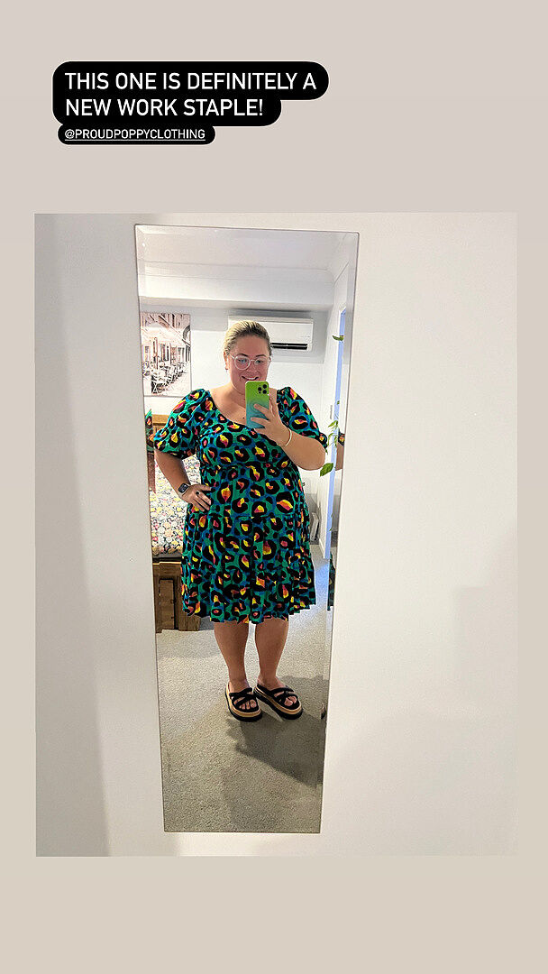 Peri Dress in Magenta Leopard by Kasey Rainbow photo review