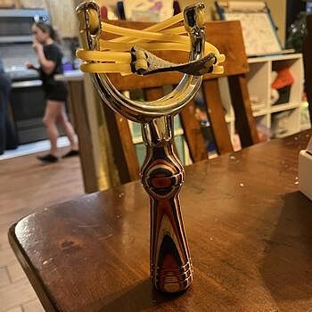 スリングショット Slingshot Kit in Chrome Zinc Alloy at Penn State Industries