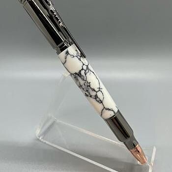 Tru Stone White Marble 3/4 in. x 3/4 in. x 5-1/2 in. Pen Blank at