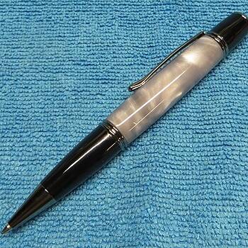 Bethlehem Olivewood Gatsby Grande Chrome and Gun Metal Twist Pen outlet