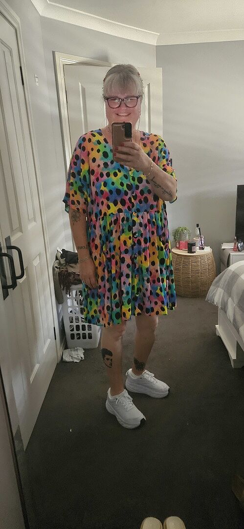 Disco Dress in Iris by Kasey Rainbow photo review