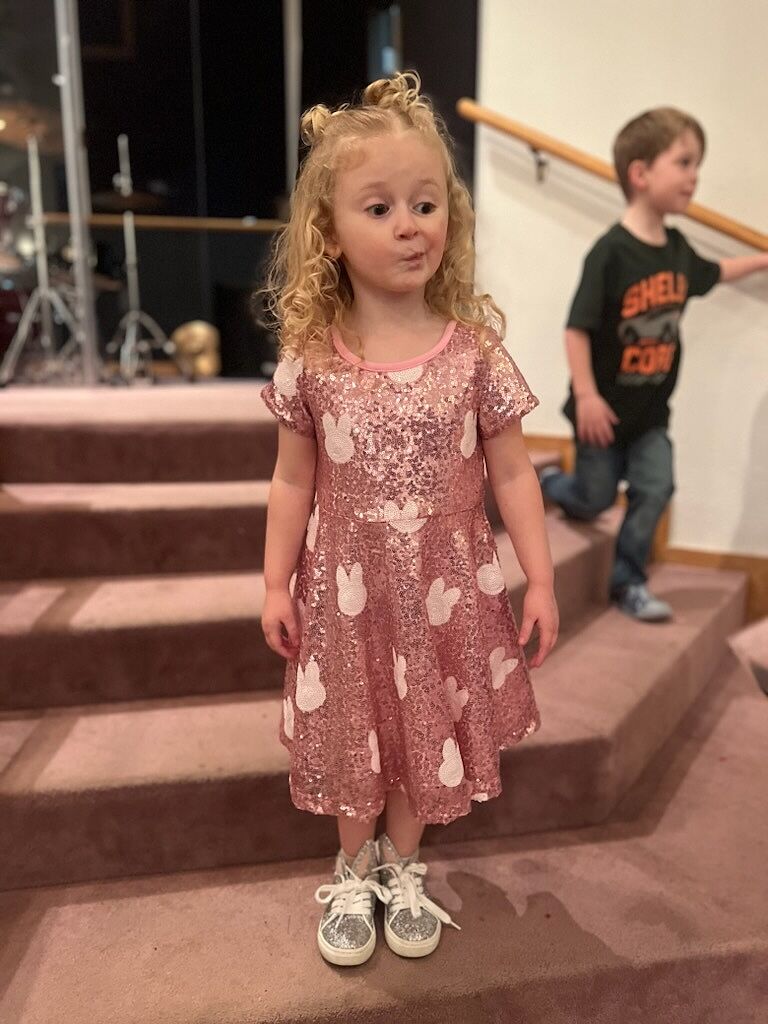 open lace back dress Pink Chocolate Bunny Dress I Poppy Kids Co
