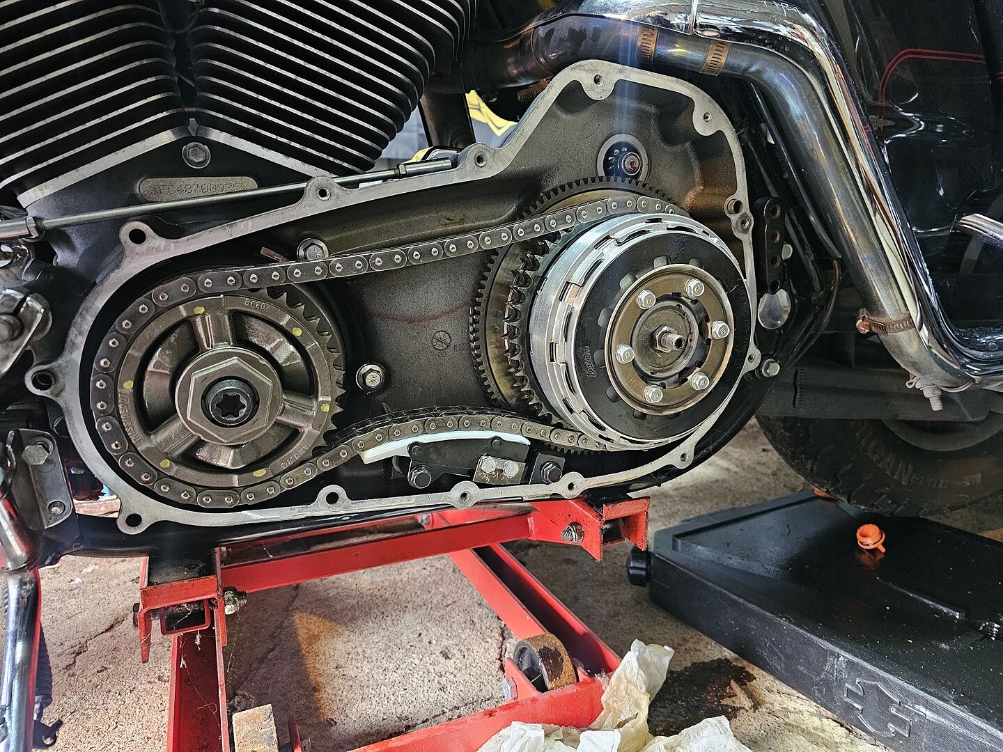 Drag Specialties Manual Primary Chain Adjuster for Harley