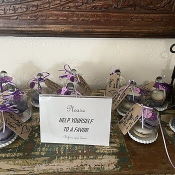 Mini Glass Bell Jar With Base Cutest bridal shower favors