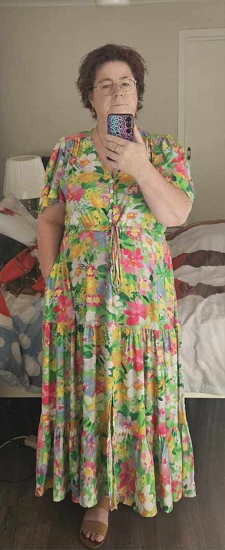 Bonnie Maxi Dress in Gumnuts photo review