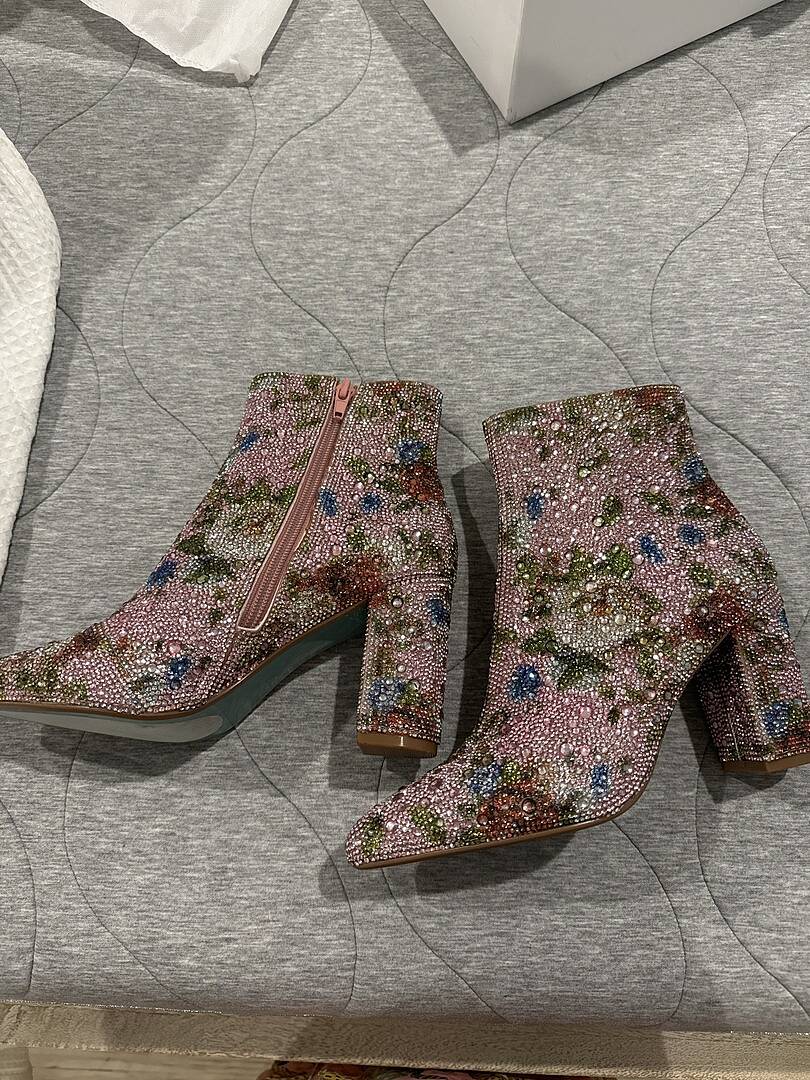 CADY RHINESTONES Bootie Women s Rhinestone Booties Betsey Johnson