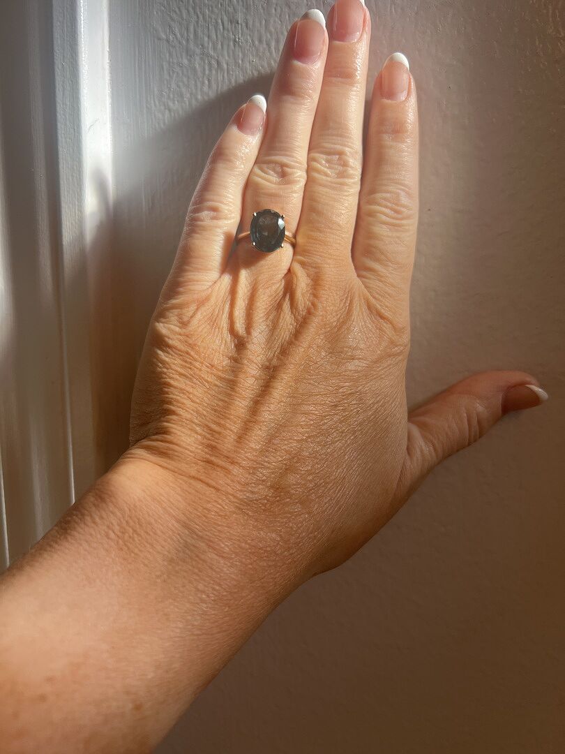 Classic Oval Solitaire-London Blue Topaz