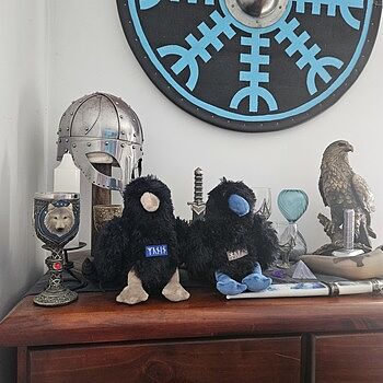 Grimfrost's Plushies, The Ravens Set Hugin & Munin