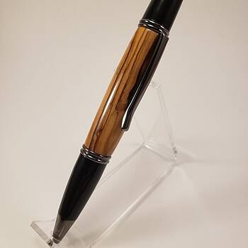 Bethlehem Olivewood Gatsby Grande Chrome and Gun selling Metal Twist Pen