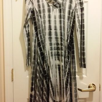 Black Tie Dye Rayon Jersey