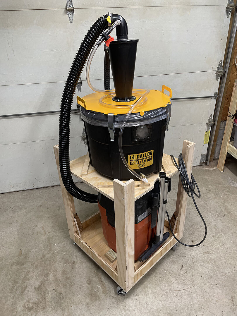 Static Dissipative 14-Gal Dust Deputy Deluxe Cyclone Separator Kit