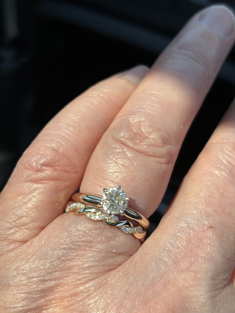 Pave-Set Diamond Twist Ring For Her