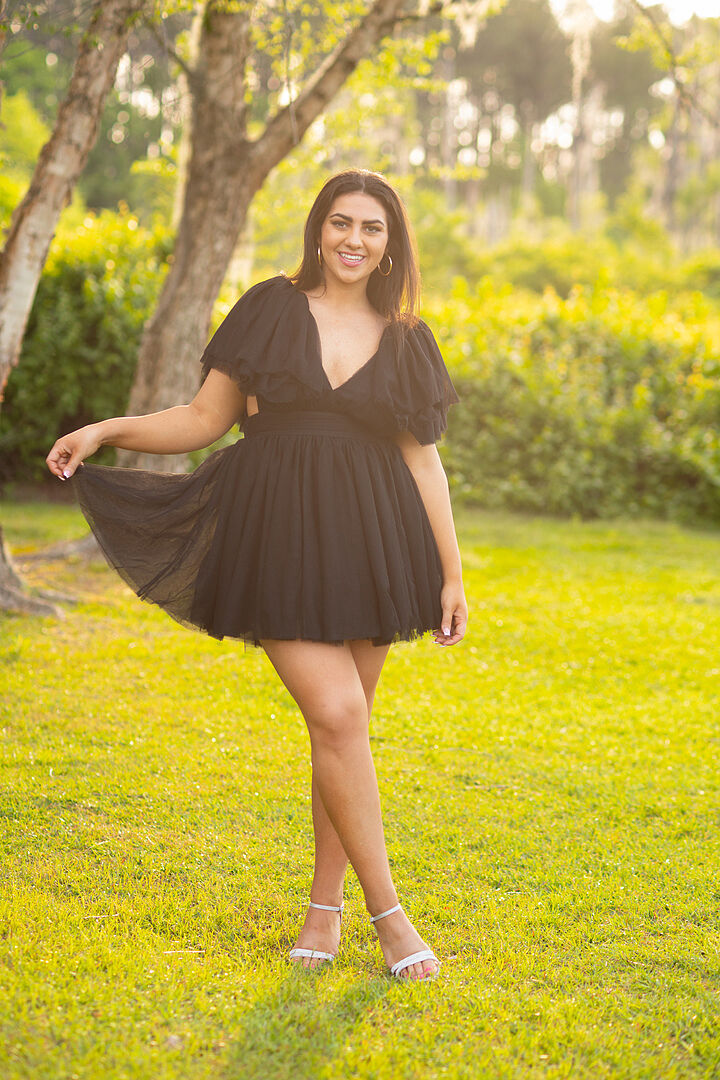 Shop the Star Power Tulle Train Mini Dress Black