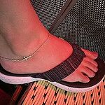 Horizon Cross Anklet