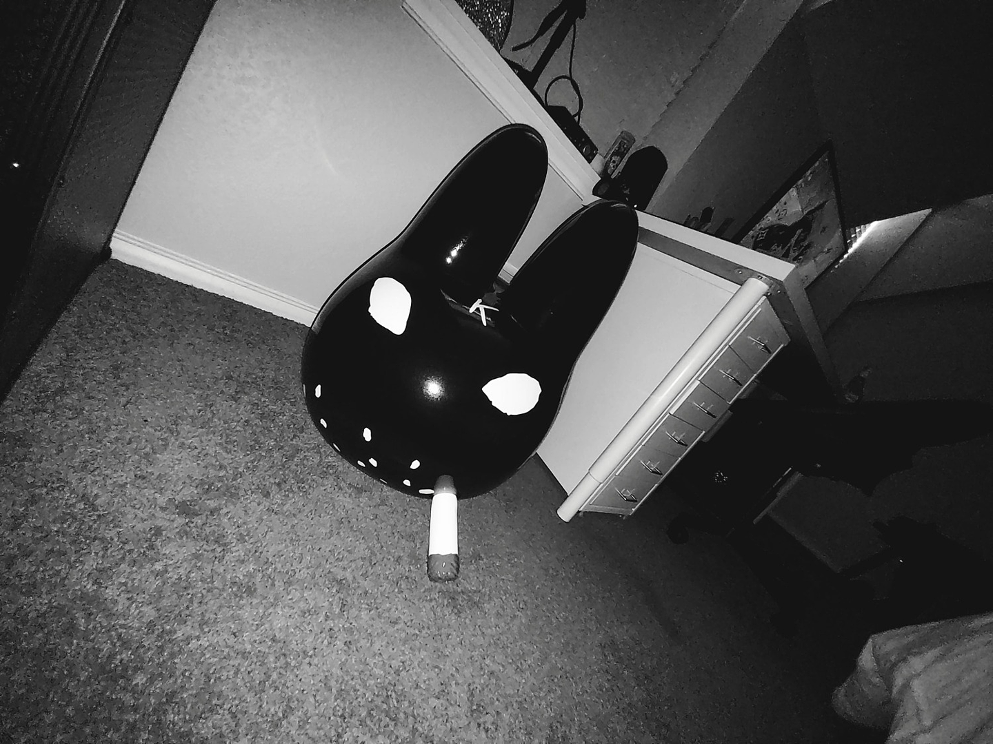 Kidrobot Art Giant Black Smorkin' Labbit Stool