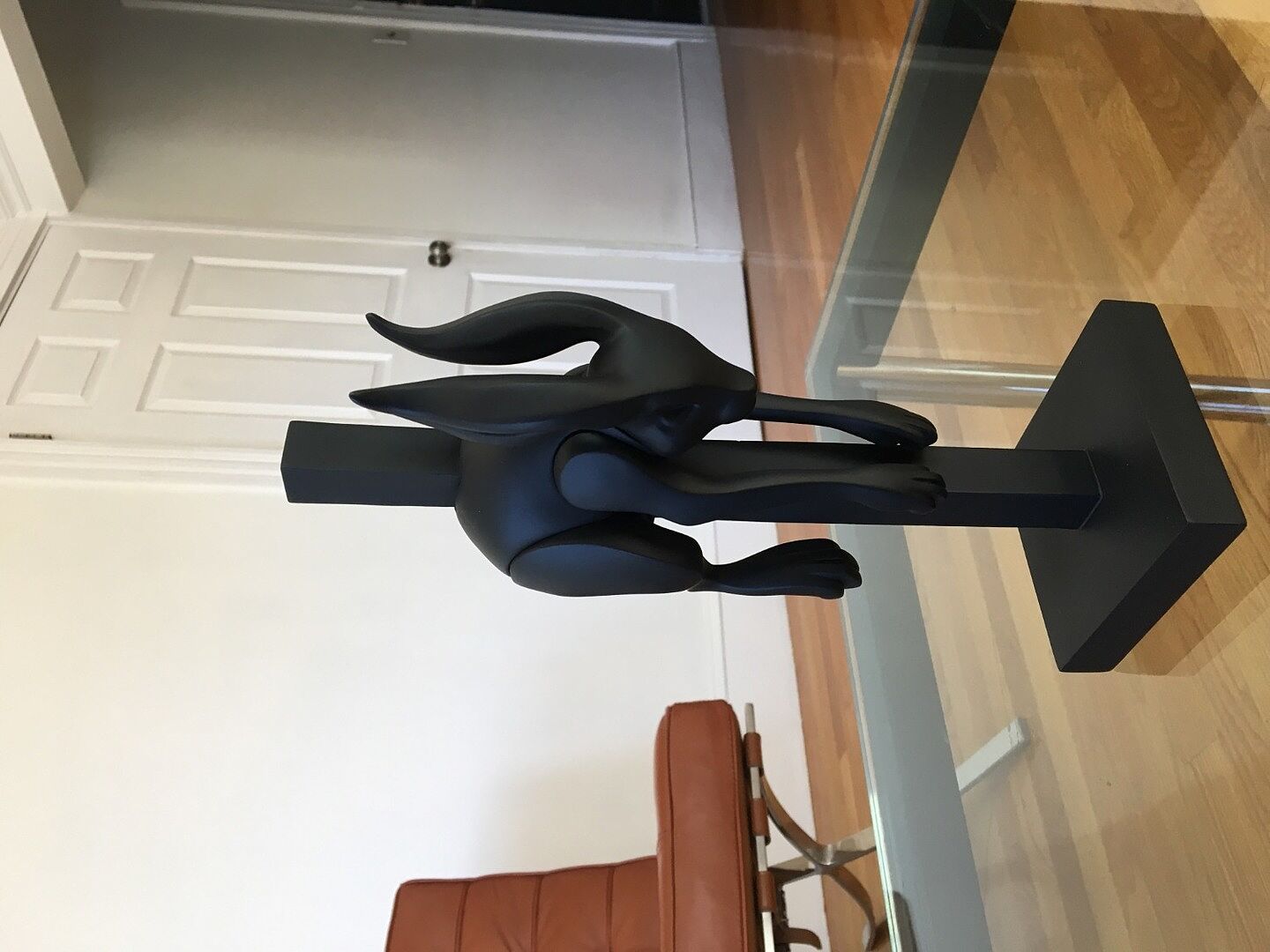Jumper Matte Black Resin Art Figure by Colus | Kidrobot
