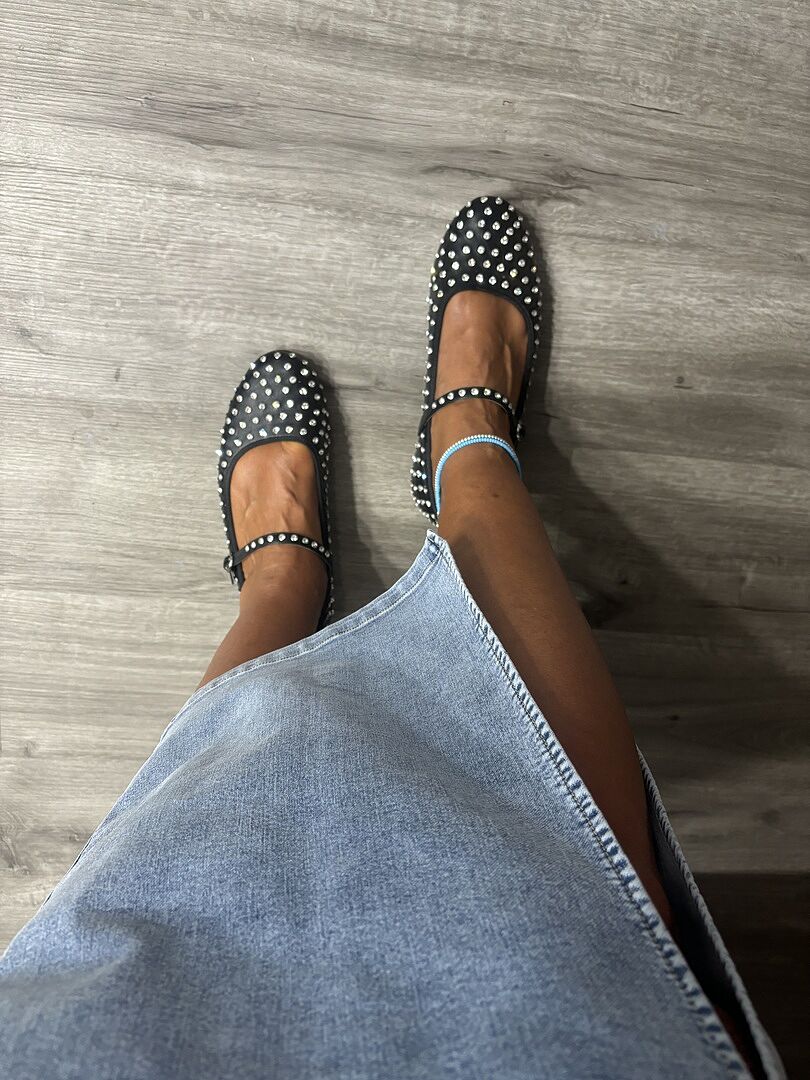 VINETTA Rhinestones Mary Jane Ballet Flat Women s Flats Steve Madden