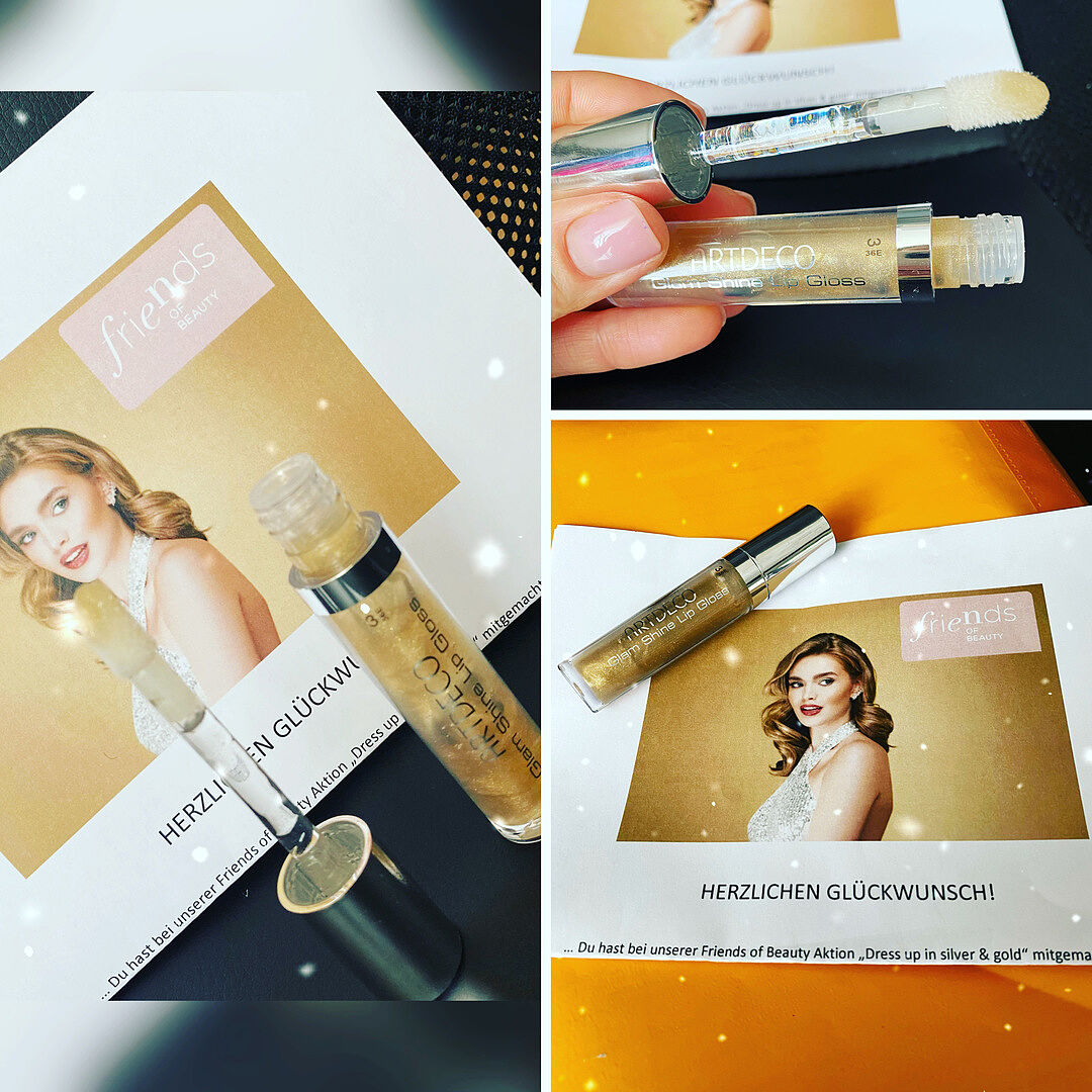 ARTDECO Glam Shine Lipgloss 3 golden lights glitzernd