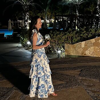 Kenny One Shoulder Tiered Maxi Dress Blue | Selfie Leslie