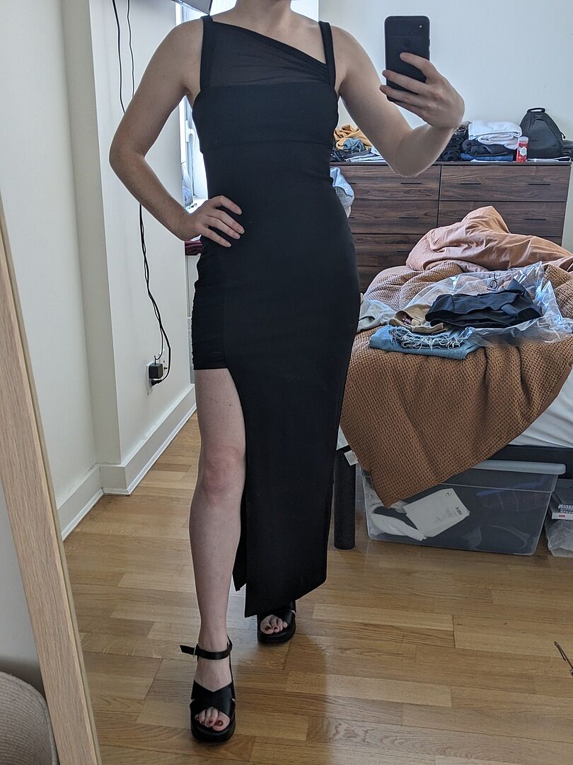 Shop the Zenya Split Ruched Midi Dress Black Shop the Zenya Split Ruched Midi Dress Black