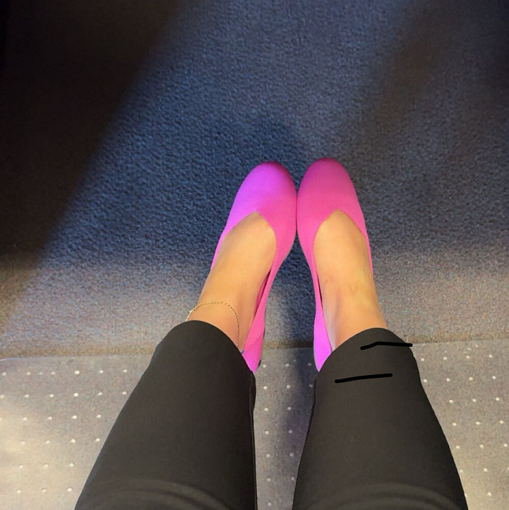 flats rothys with tights