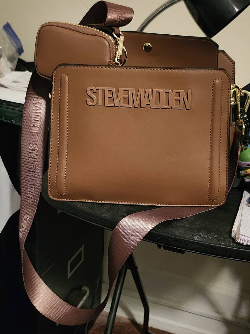 Steve Madden Cognac cheapest Brown Baubriel Satchel/Crossbody Bag Retail $88 New with Tag