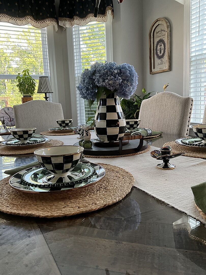 MacKenzie-Childs | Mocha Check Ice Cream Dish