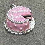 Enamel Birthday Cake Charm