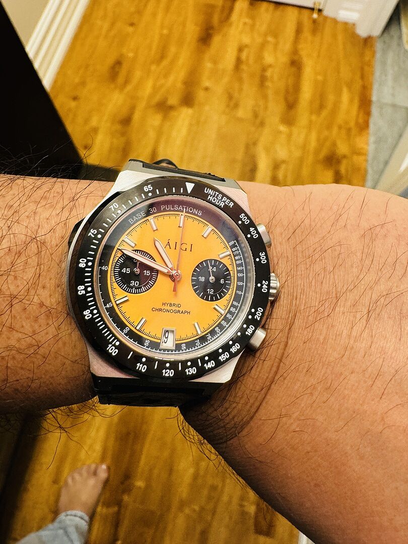 Arctic Chrono: Chronograph Watch for Men | Meca-Quartz Hybrid Movement