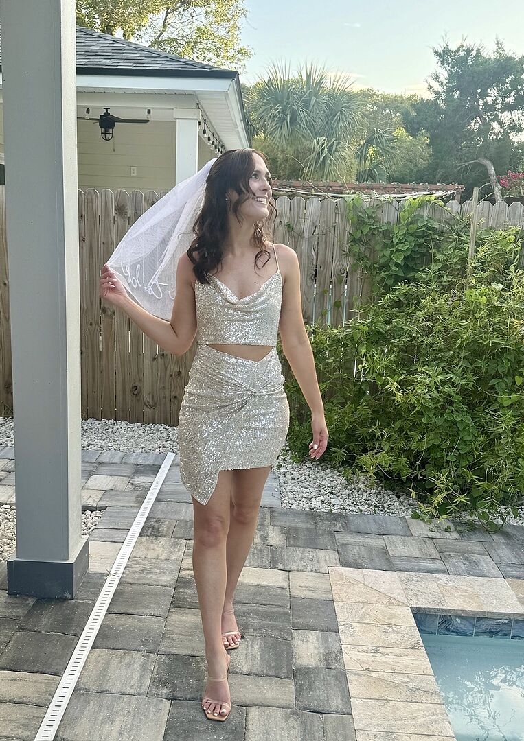Robe Courte Antonio Melani - Col Drapé Beige - Taille 6 - Occasion Habillée Ou Quotidienne